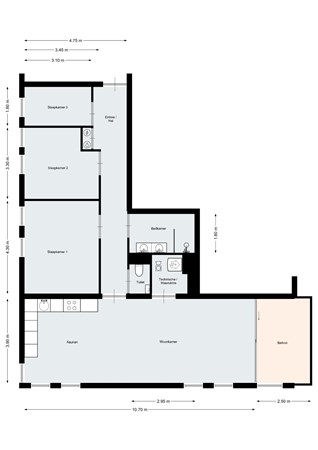 Floorplan - Anemoonstraat 24, 4621 AZ Bergen op Zoom
